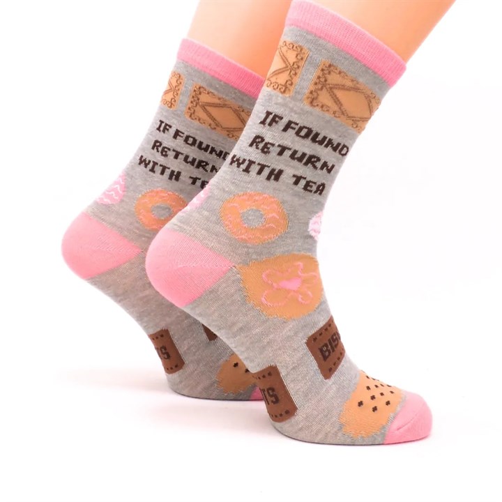 If Found Return With Tea Socks - Size 4 - 8